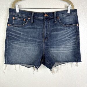 MADEWELL High Rise Stretch Denim Cutoff Jeans Shorts